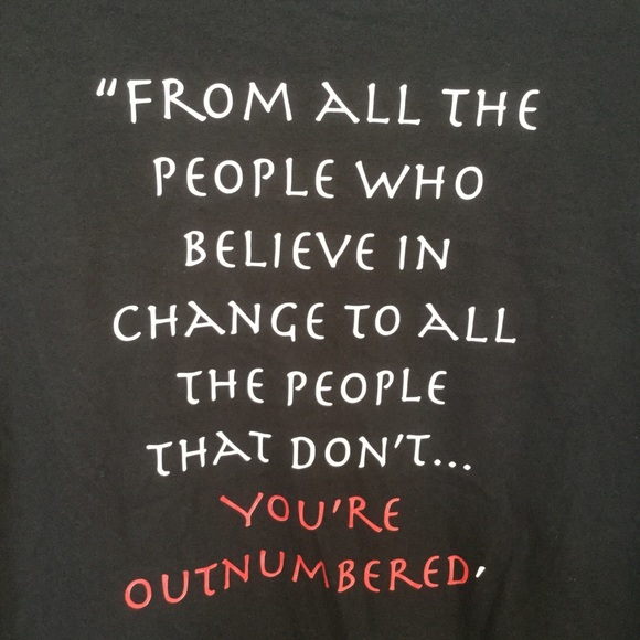 #Outnumbered T-SHIRT black size large. 100% cotton - Picture 1 of 8